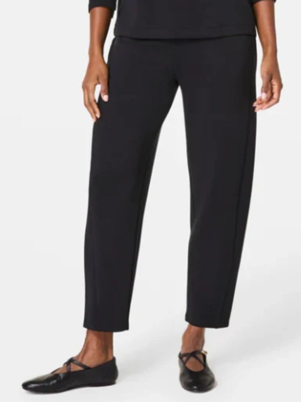 NWT SPANX AirEssentials Barrel Leg Pant Very Black XL